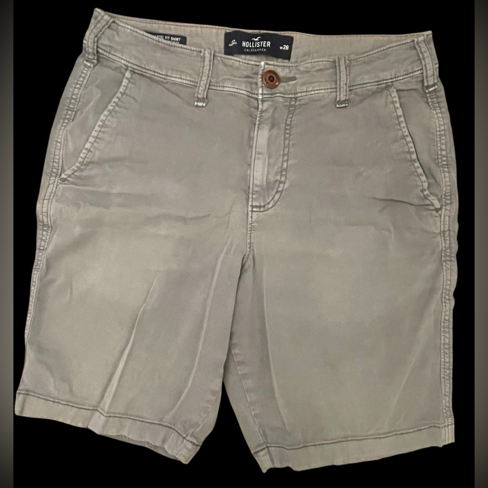 Hollister Gray Bermuda Shorts Casual Style